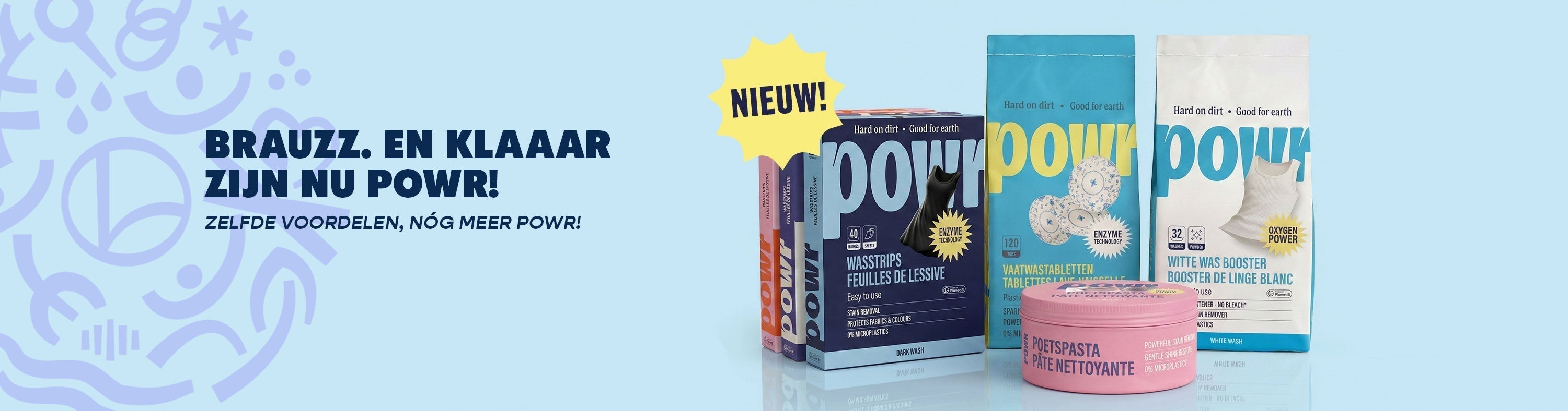 BRAUZZ. wasstrips zijn nu POWR