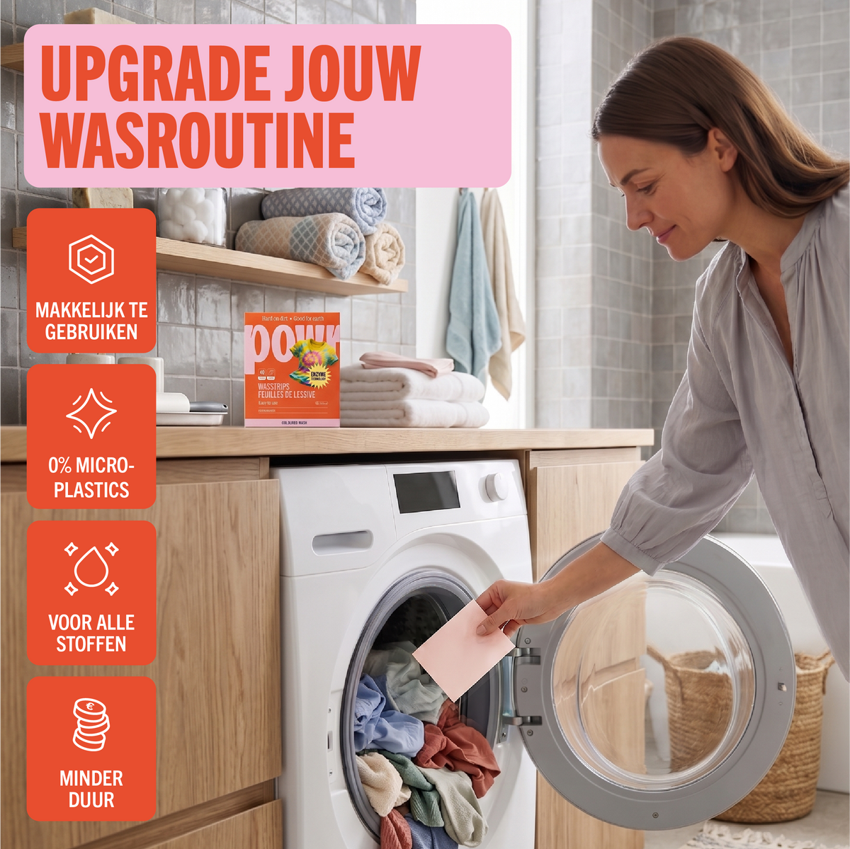 POWR Feuilles de lessive linge coloré