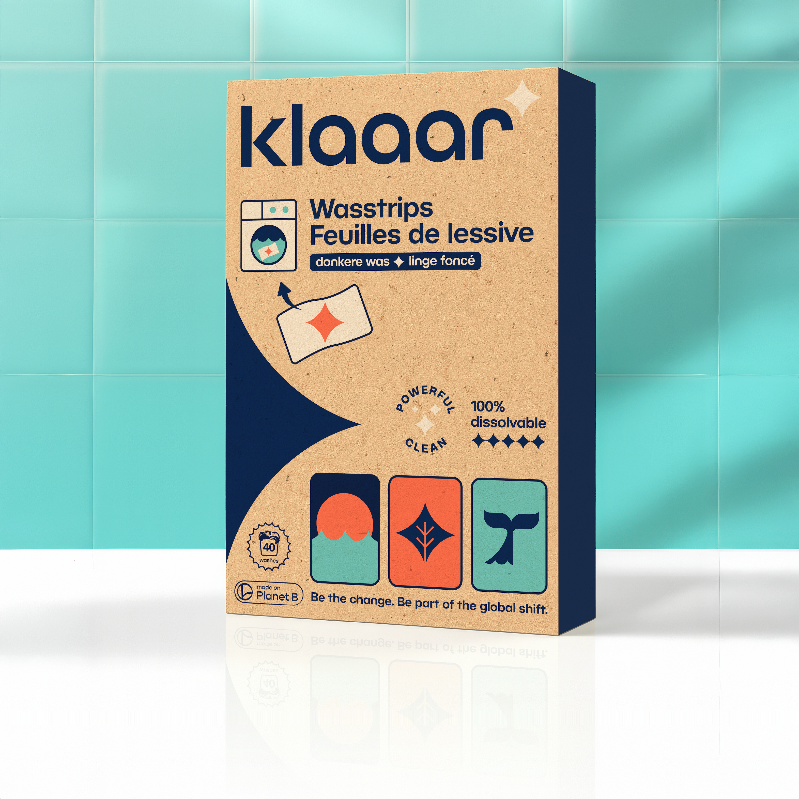 Jaarvoorraad - wasstrips voor donkere was (6x40 wasbeurten)