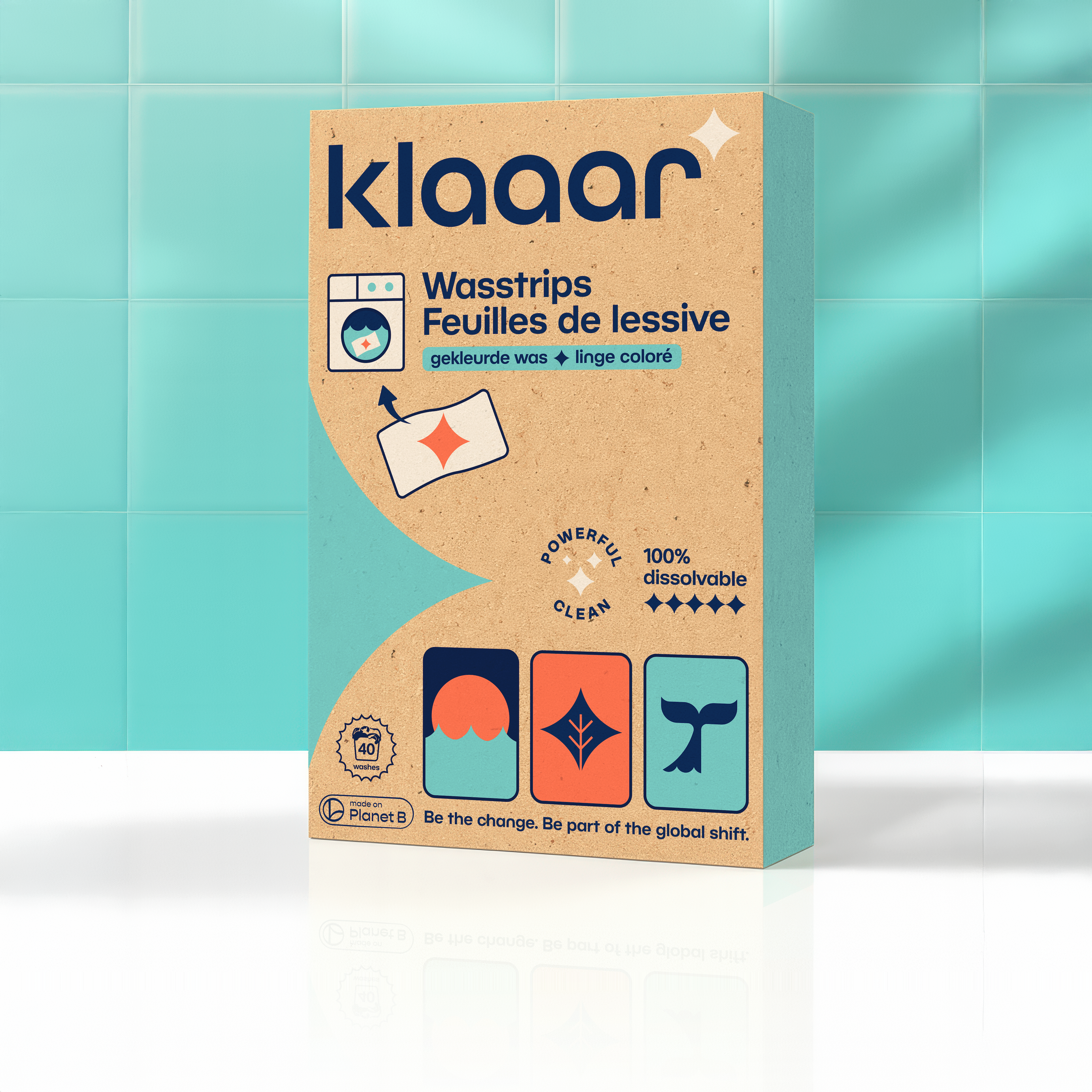 KLAAAR wasstrips voor gekleurde was | 2+1