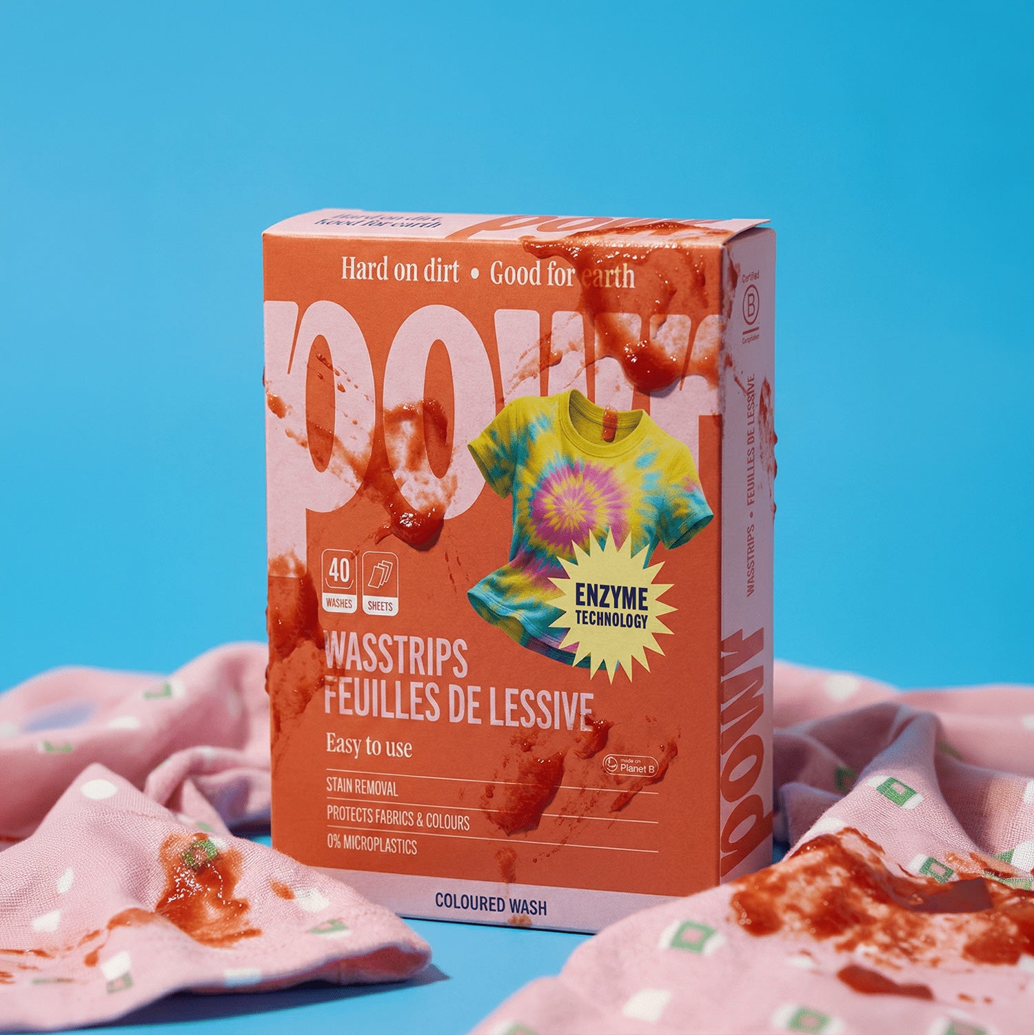 Jaarvoorraad Wasstrips voor gekleurde was | 8x40 wasbeurten