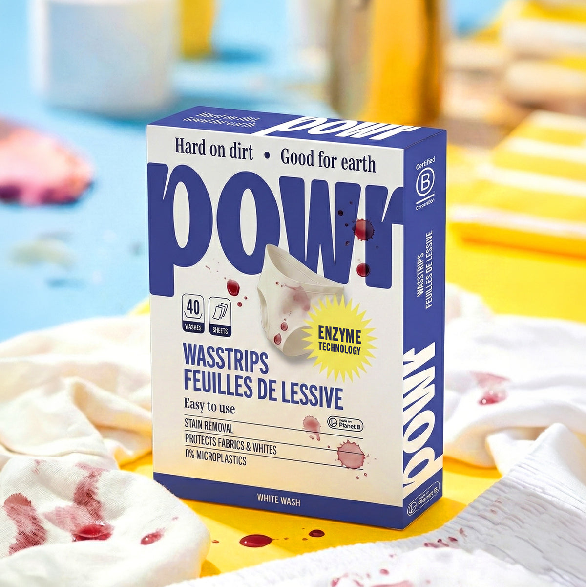 POWR Wasstrips Wit (voorheen Brauzz) | plasticvrij wasmiddel
