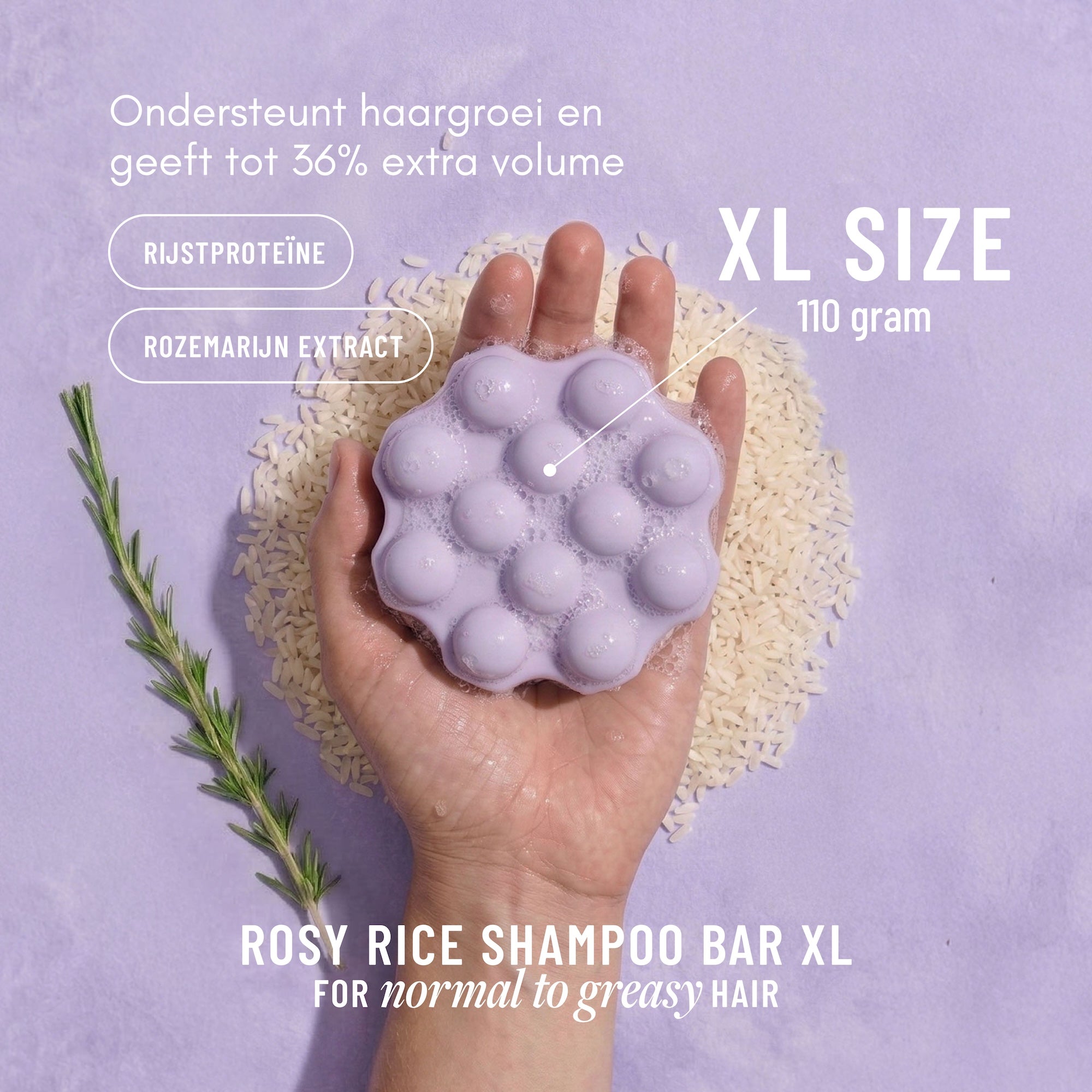 ROSY RICE | XL Shampoo Bar